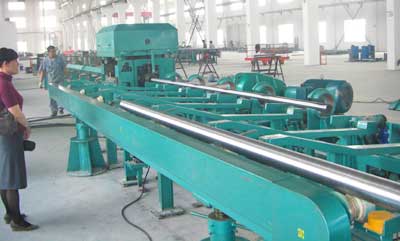 無心車床矯直滾光機聯線機組2